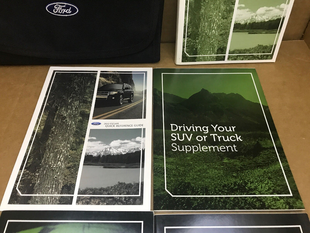 2012 12 FORD ESCAPE OWNER'S OWNERS OWNER MANUAL BOOK GUIDE SET CASE OEM4