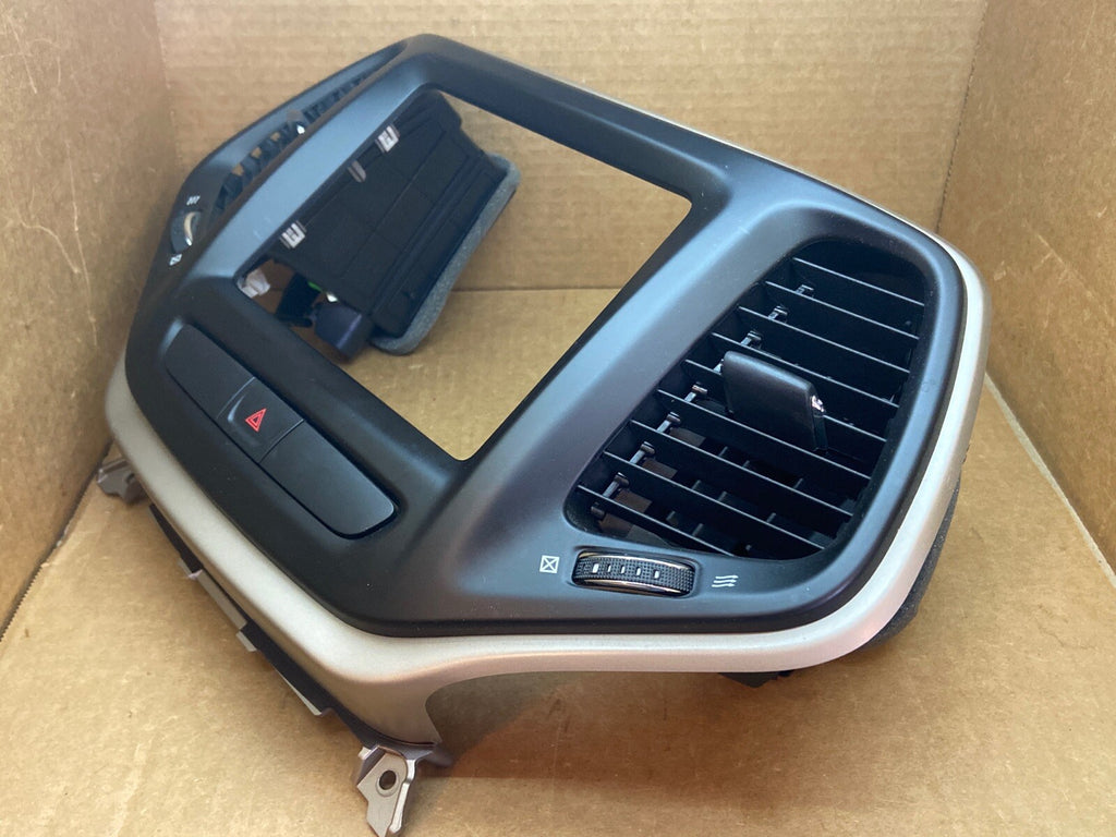 14 19 CHEROKEE FRONT DASH CENTER AIR VENT RADIO BEZEL TRIM COPPER P68156949AB6