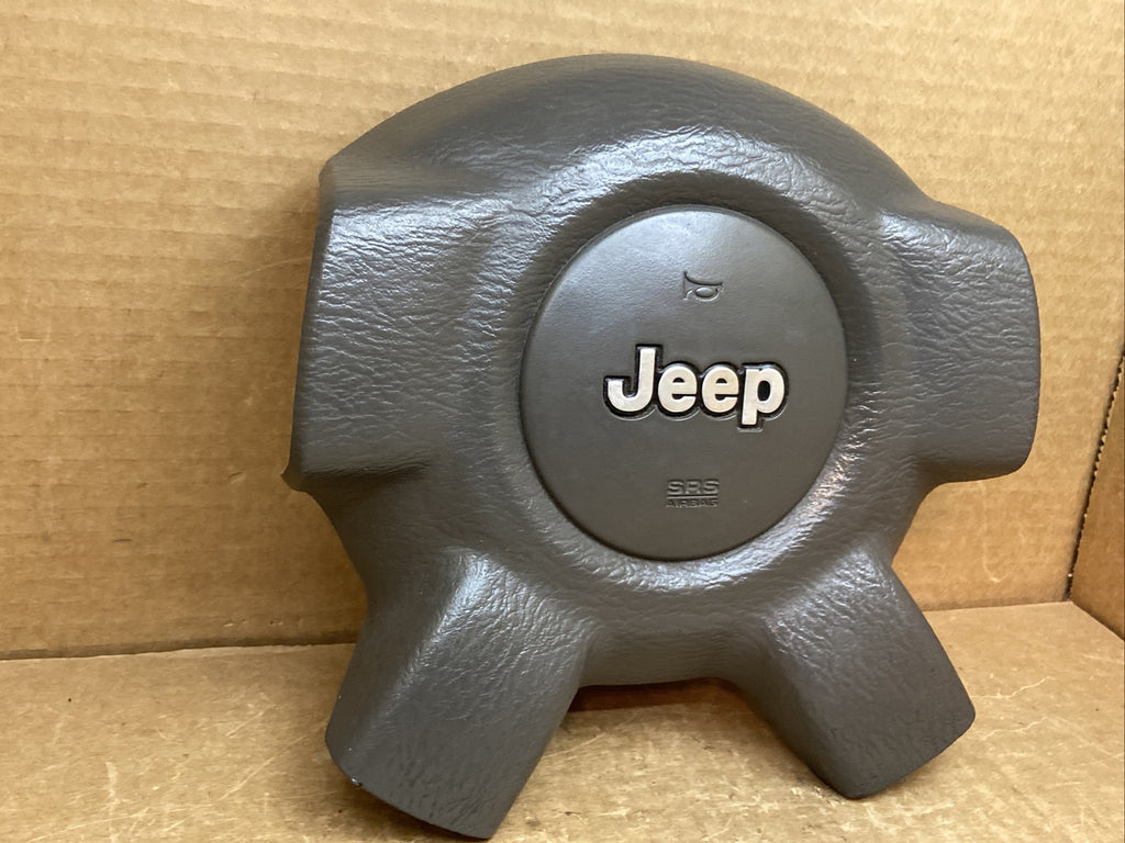 02 07 Jeep Liberty Front Left Driver Side Steering Wheel Air Bag Airbag Gray J13