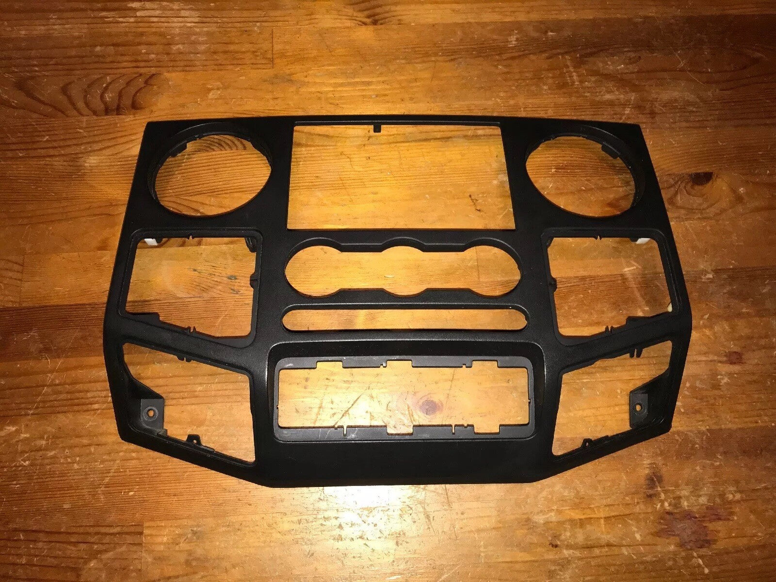 08 10 FORD F250 F350 SD SUPER DUTY CHARCOAL BLACK RADIO CLIMATE CONTROL BEZEL1