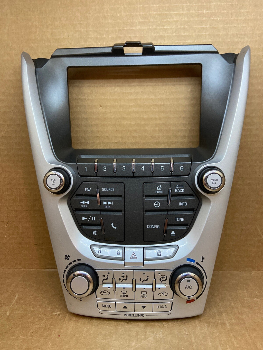 2012 2015 Chevy Equinox Terrain Radio Face Climate Control Panel Bezel 228802431