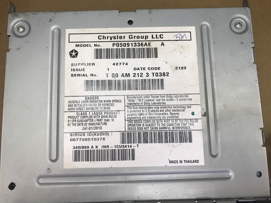 DODGE CHRYSLER JEEP LOW RHB 430N GPS MYGIG NAVIGATION CHALLENGER CHARGER COMPASS7