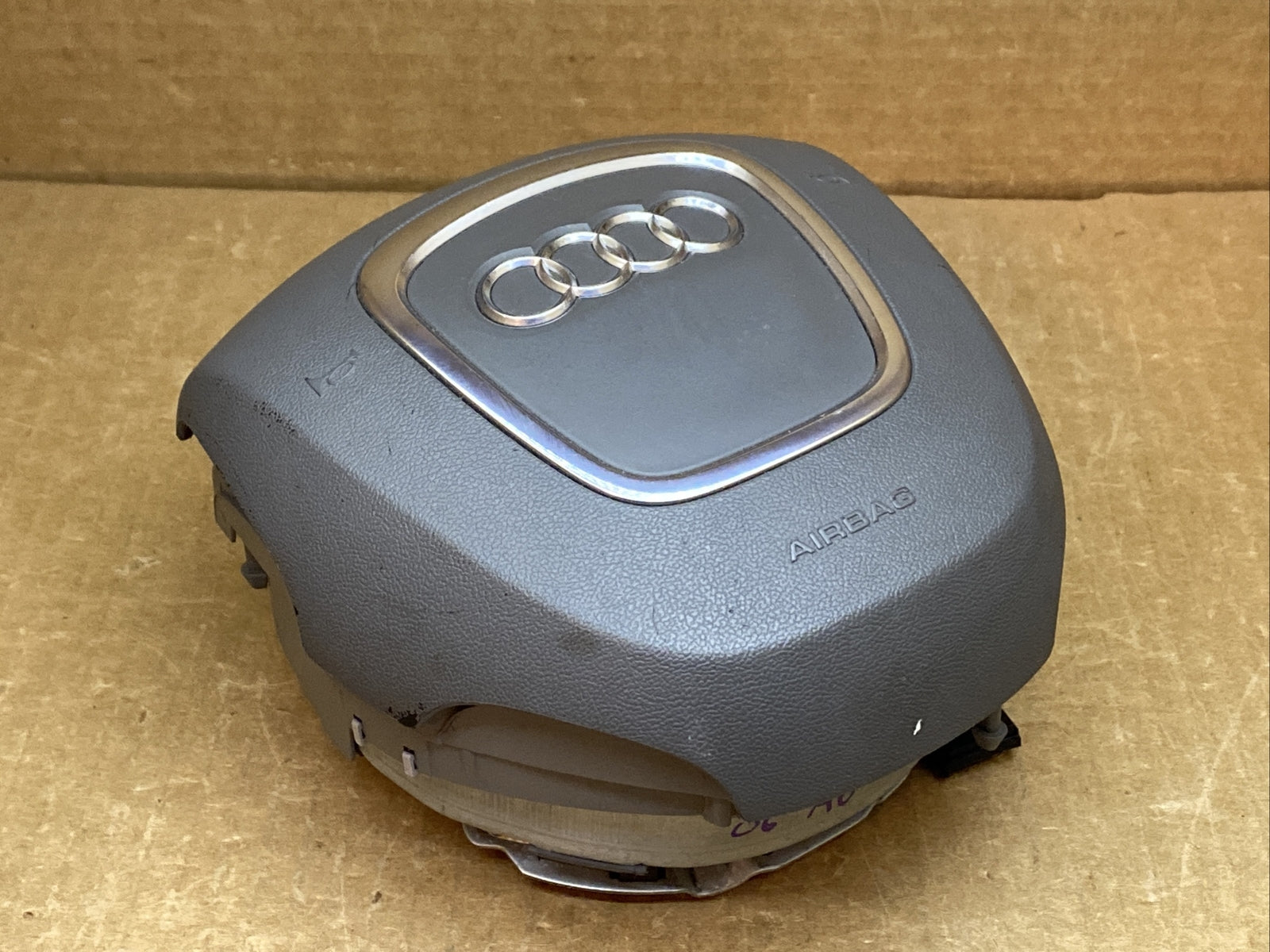 Audi A6 S6 Front Left Driver Side Steering Wheel Airbag Air Bag Platinum Gray NQ7