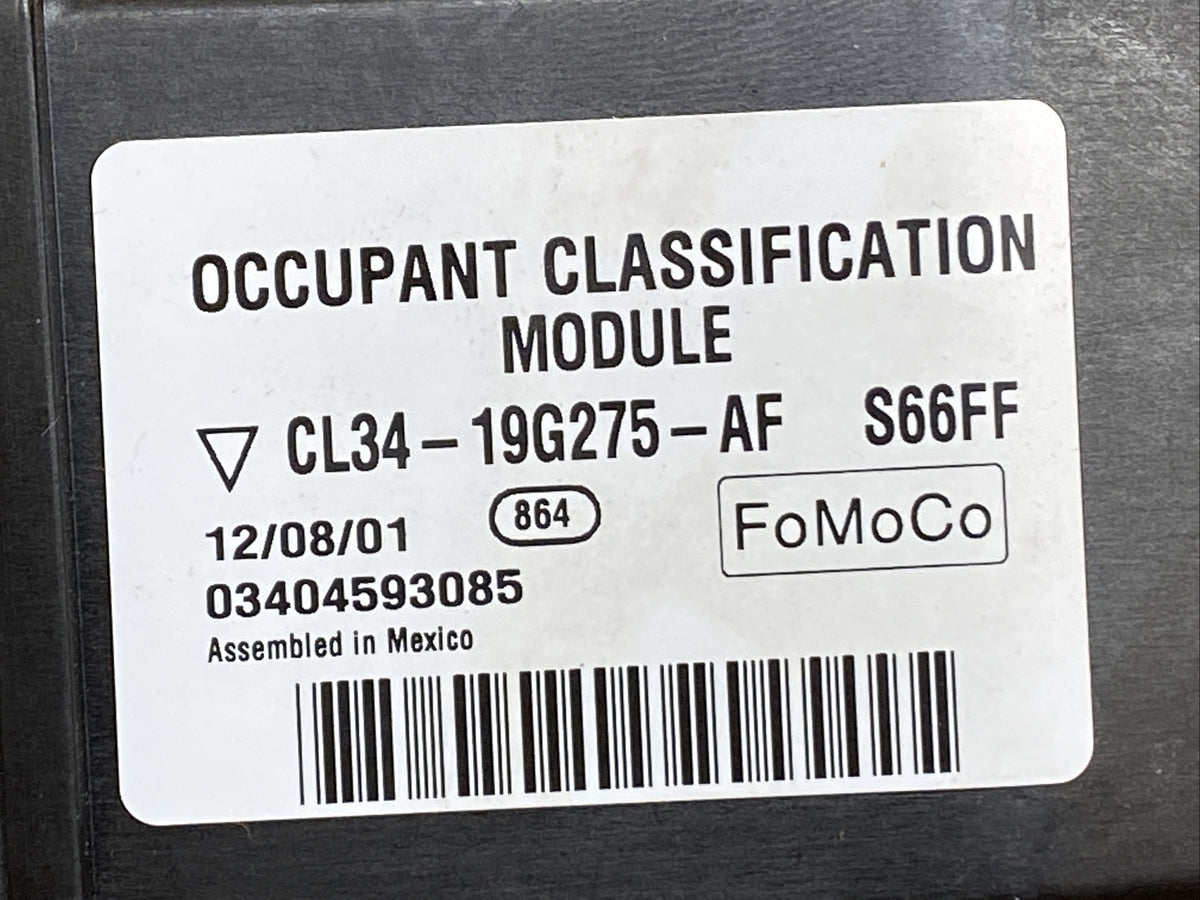 2012 2014 F 150 Passenger Seat Occupant Classification Sensor CL34 19G275 AF1