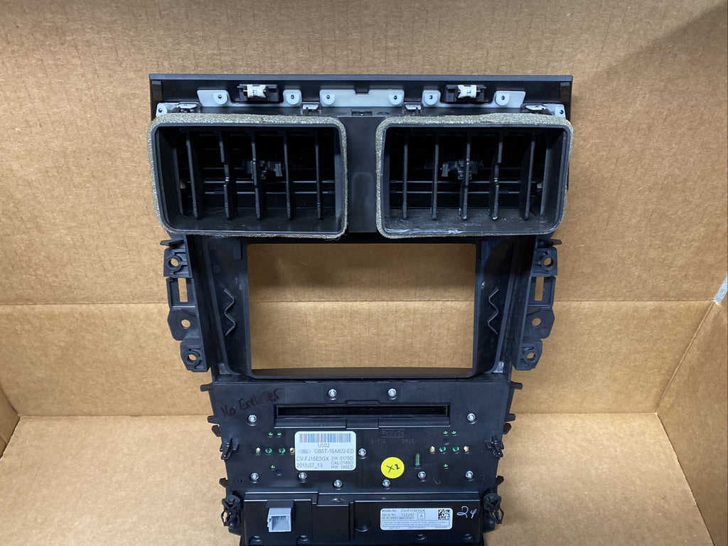 2016 2018 Ford Explorer Radio Climate Control Trim Bezel Panel GB5T 18A802 ED6