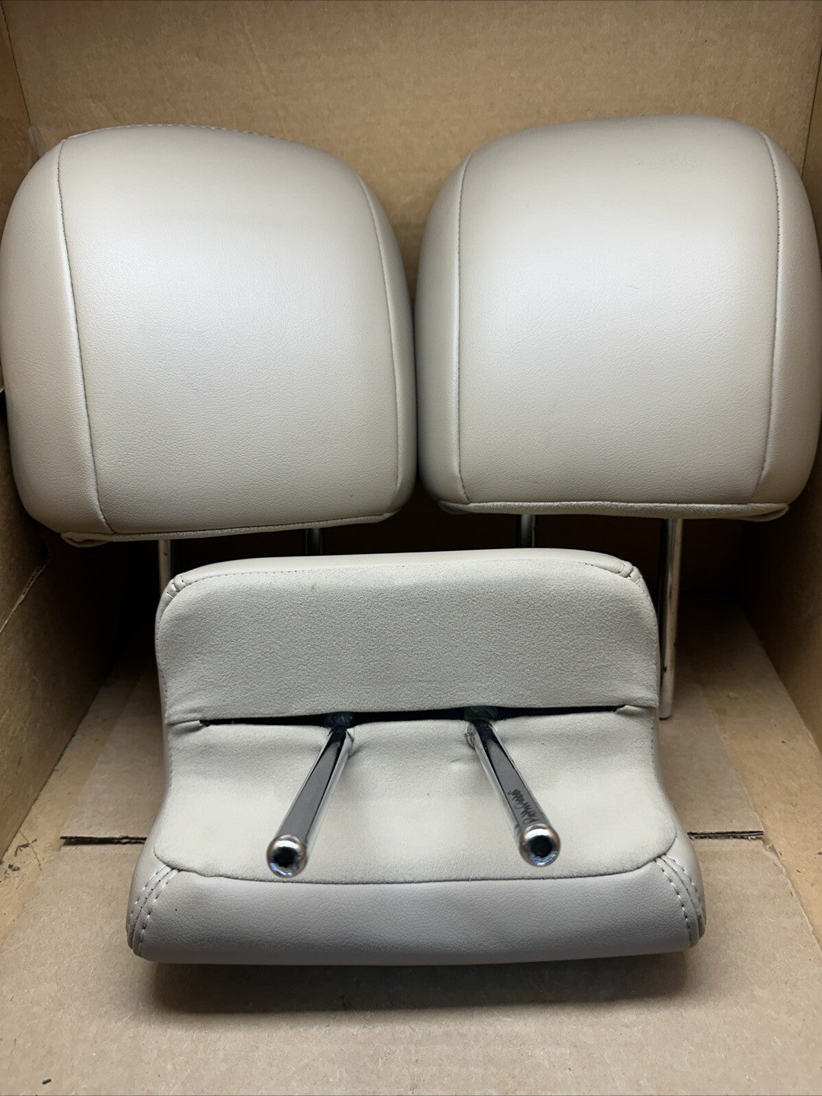 2013 2018 Pathfinder QX60 Rear Seat 2nd Row Headrest Head Rest Set Tan Leather5