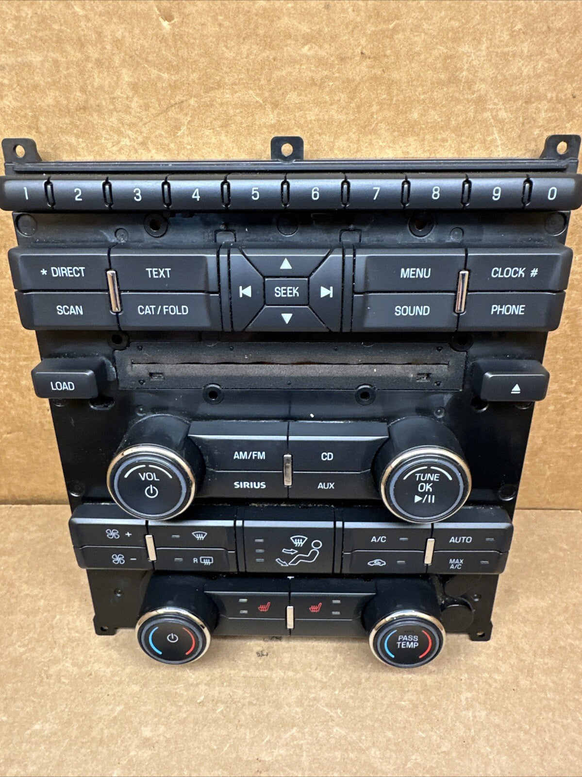 2010 2012 Ford Taurus Radio Face Plate Climate Control Panel OEM AG1T 18A802 CB2