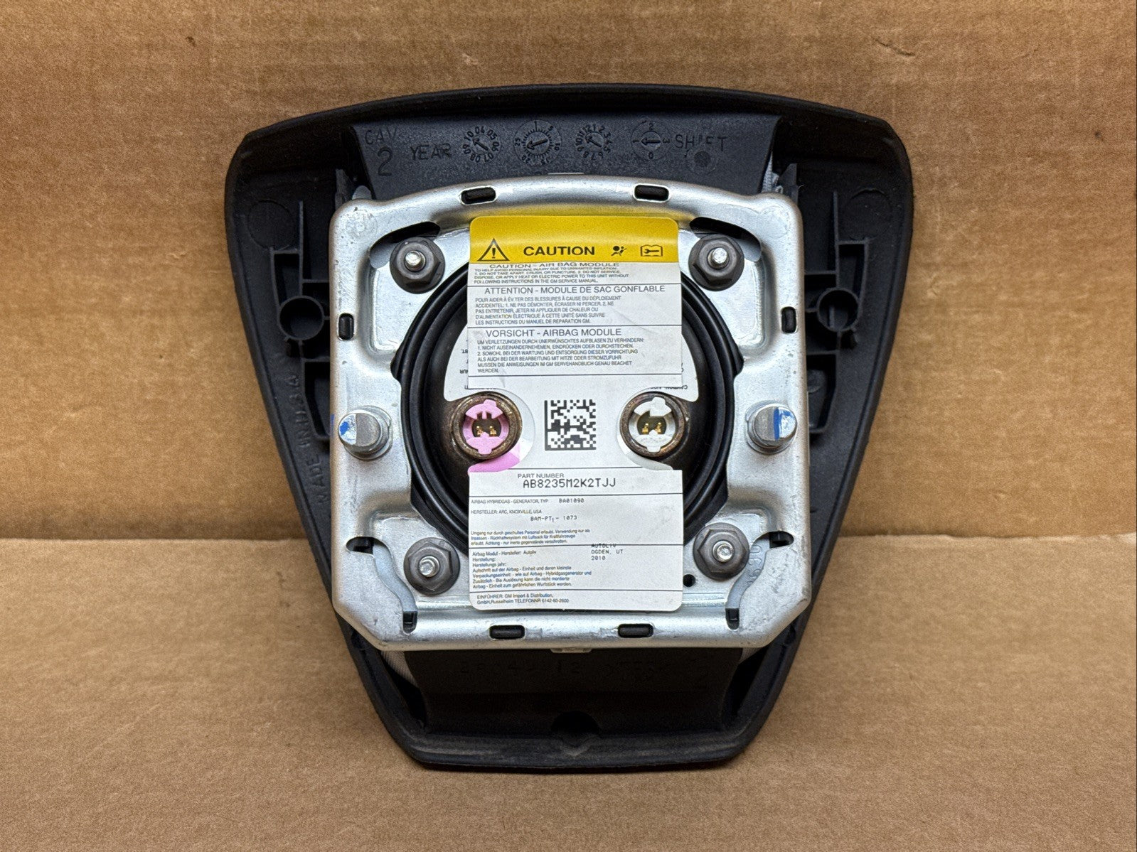 Silverado Suburban Tahoe Left Side Driver Steering Wheel Airbag Air Bag Black6