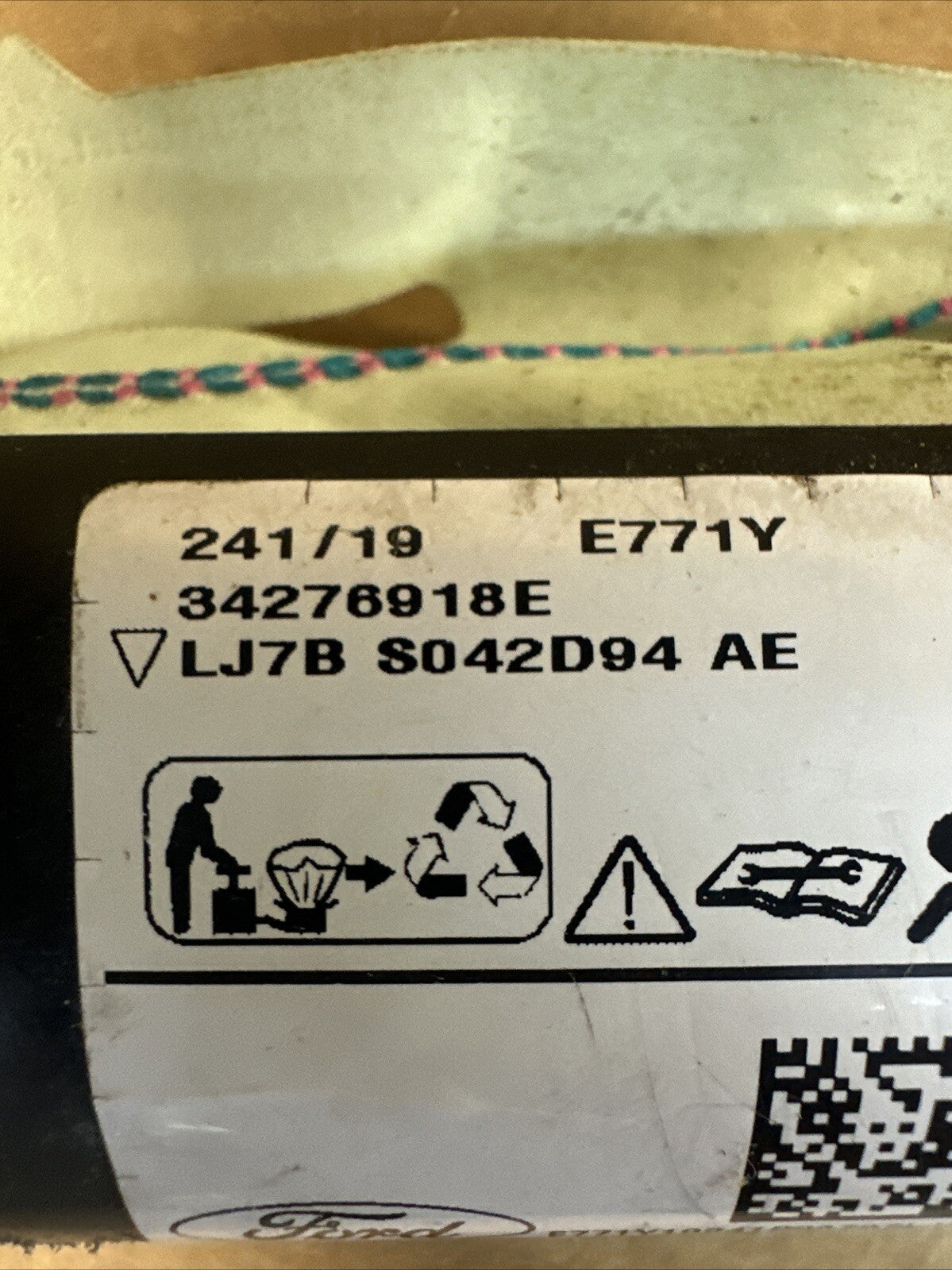 2020 2022 Ford Escape Right Side Passenger Curtain Roof Air Bag Airbag5