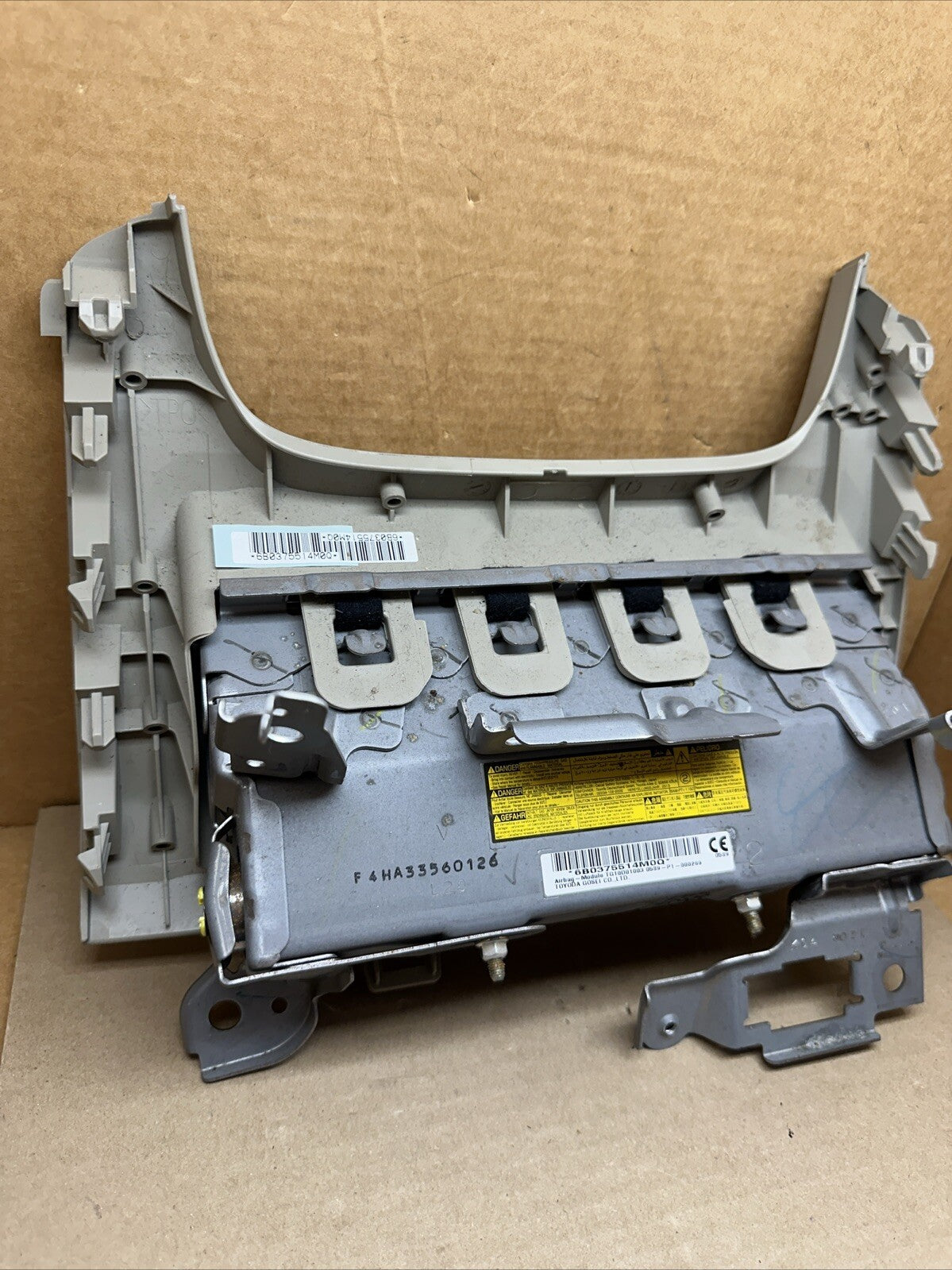 2010 2018 Toyota Prius V Left Side Driver Knee Lower Air Bag Airbag Bisque5