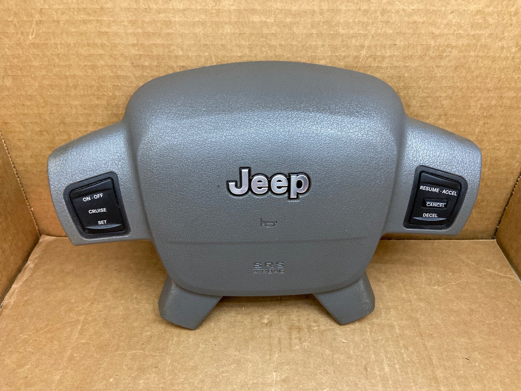 05 07 Grand Cherokee Front Left Driver Side Steering Wheel Air Bag Airbag Gray1