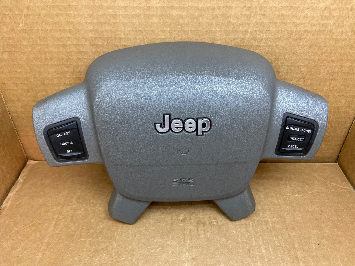05 07 Grand Cherokee Front Left Driver Side Steering Wheel Air Bag Airbag Gray1