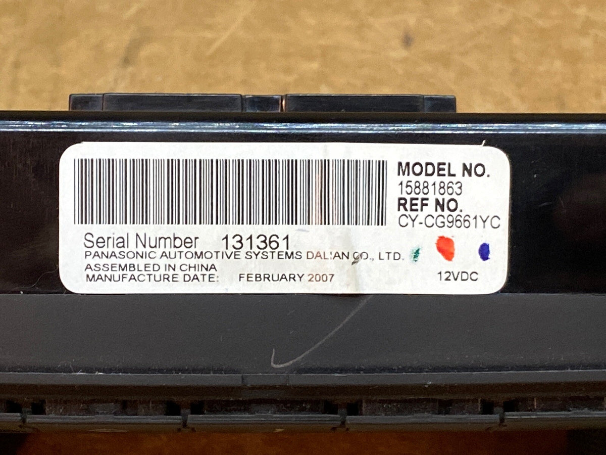 2007 2017 GMC Acadia Rear Temperature Temp Climate Radio Volume Control 158818636