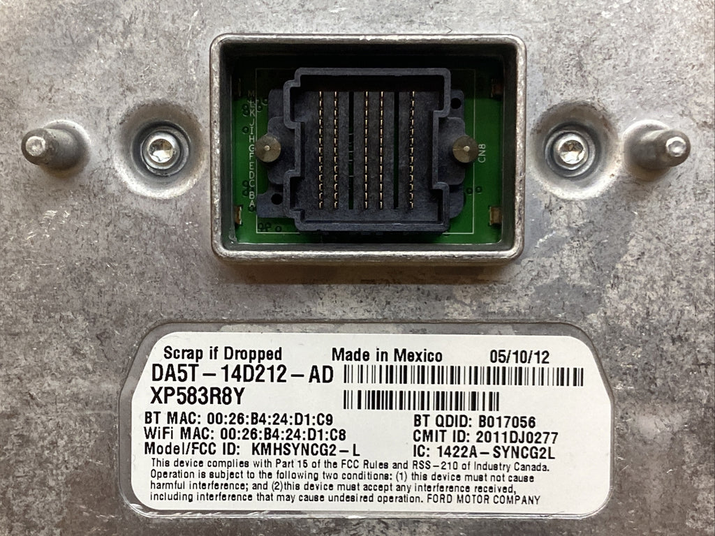 12 14 Ford Focus Voice Recognition Sync Module DA5T 14D212 AD DM5T 14F239 AF1