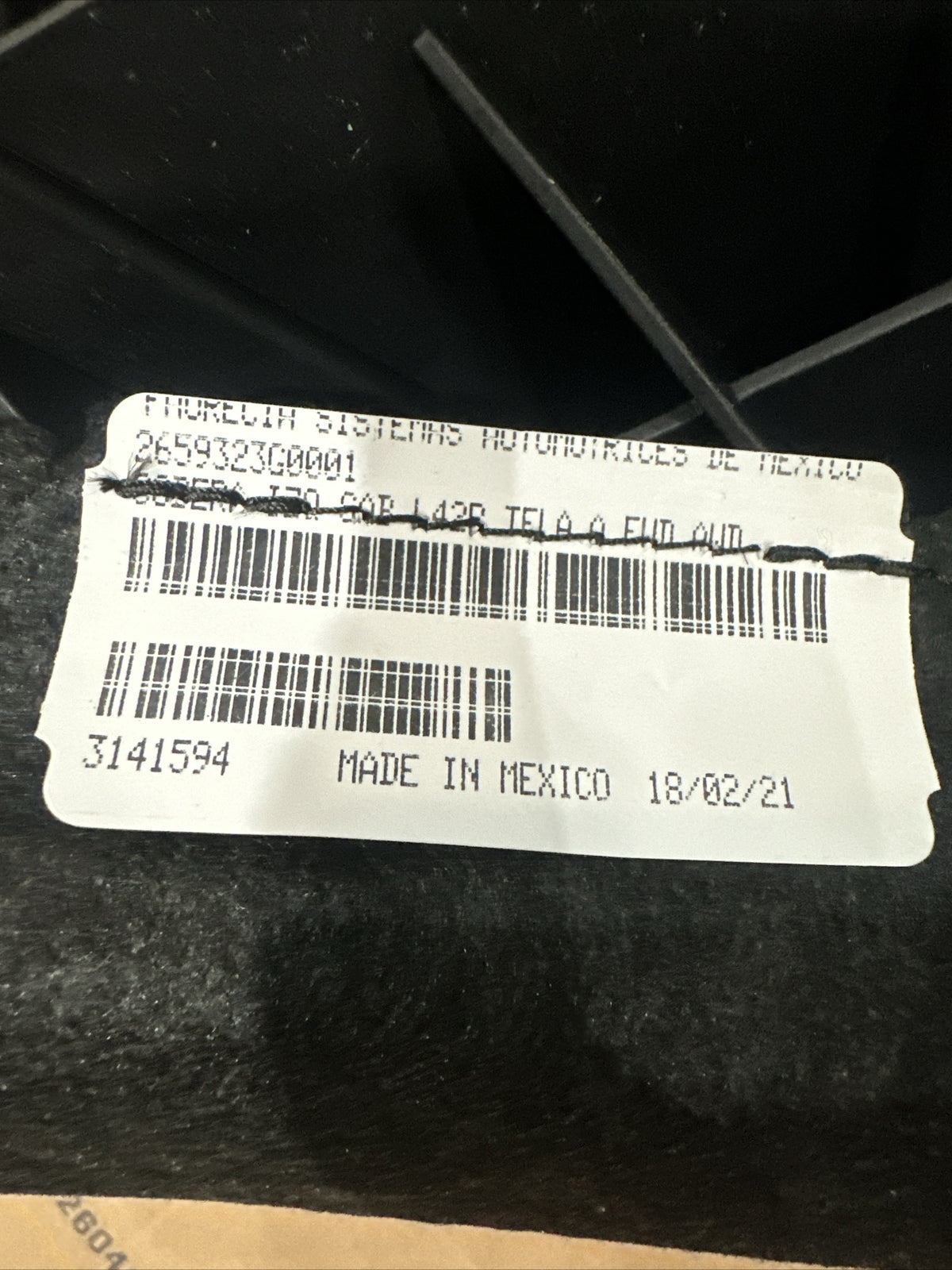 2019 2023 Nissan Altima Rear Right Side Passenger Seat Air Bag Airbag Cloth7