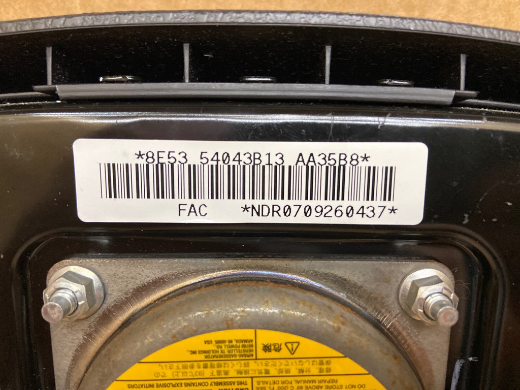 FORD FUSION FRONT DRIVER SIDE STEERING WHEEL AIRBAG AIR BAG BLACK OEM8