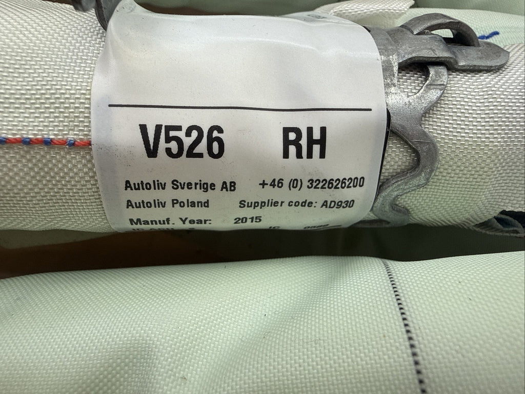 2016-2024 Volvo XC90 Right Side Passenger Curtain Roof Air Bag Airbag1