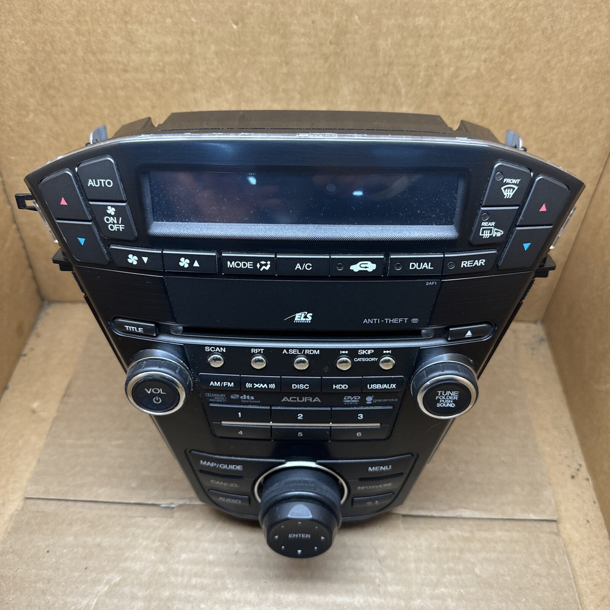 2010 2013 Acura MDX Gracenote Radio Climate Control Map Guide 39101 STX A620 M14
