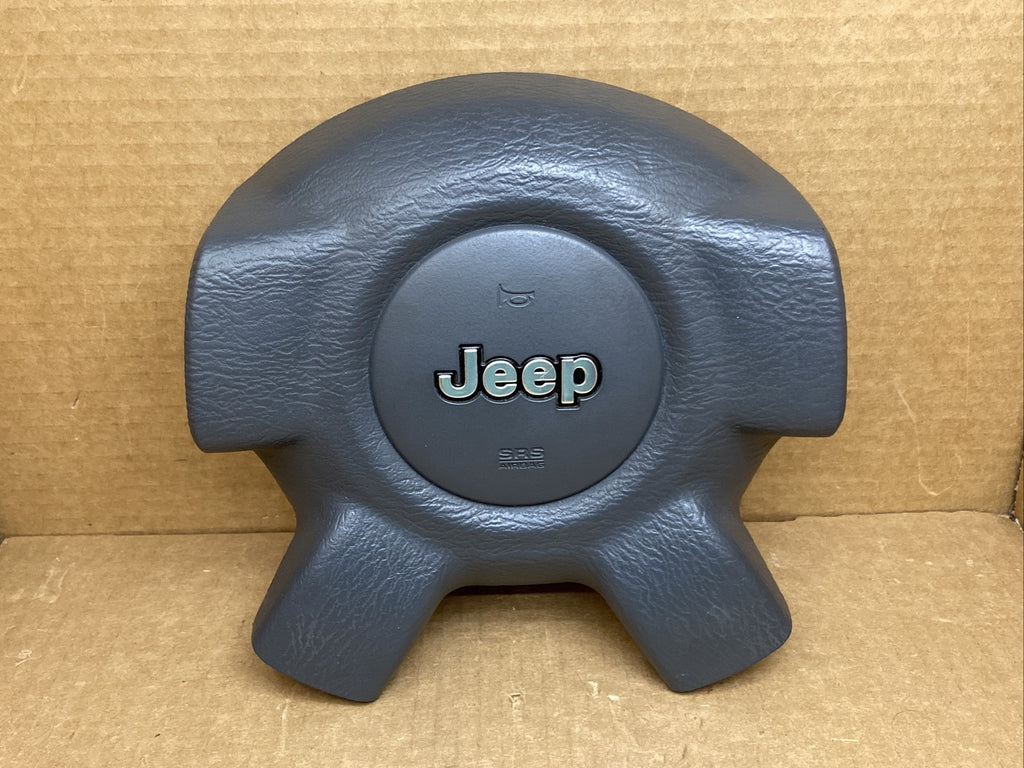 02 07 Jeep Liberty Front Left Driver Side Steering Wheel Air Bag Airbag Gray DB0