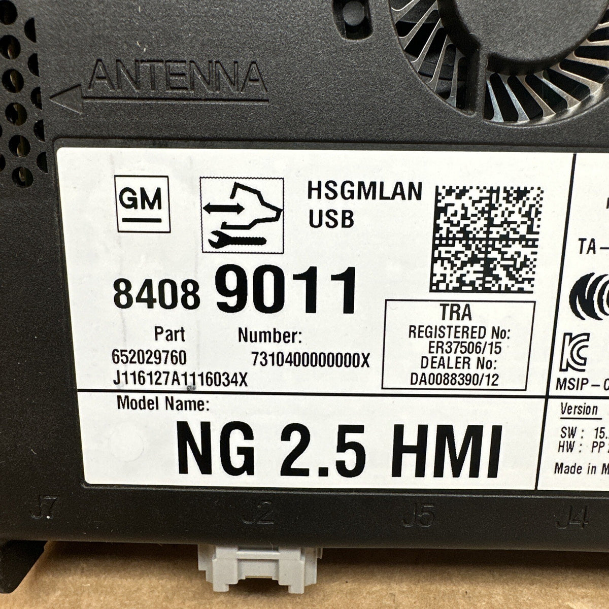 2015 2016 GM HMI Human Machine Interface Control Module 840890111