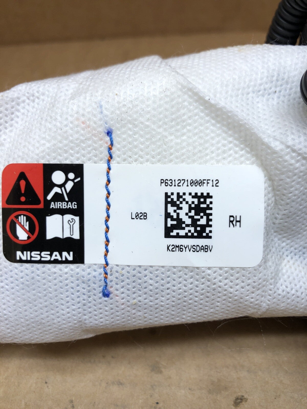 2016 2019 NISSAN VERSA FRONT RIGHT SIDE PASSENGER SEAT AIRBAG AIR BAG1