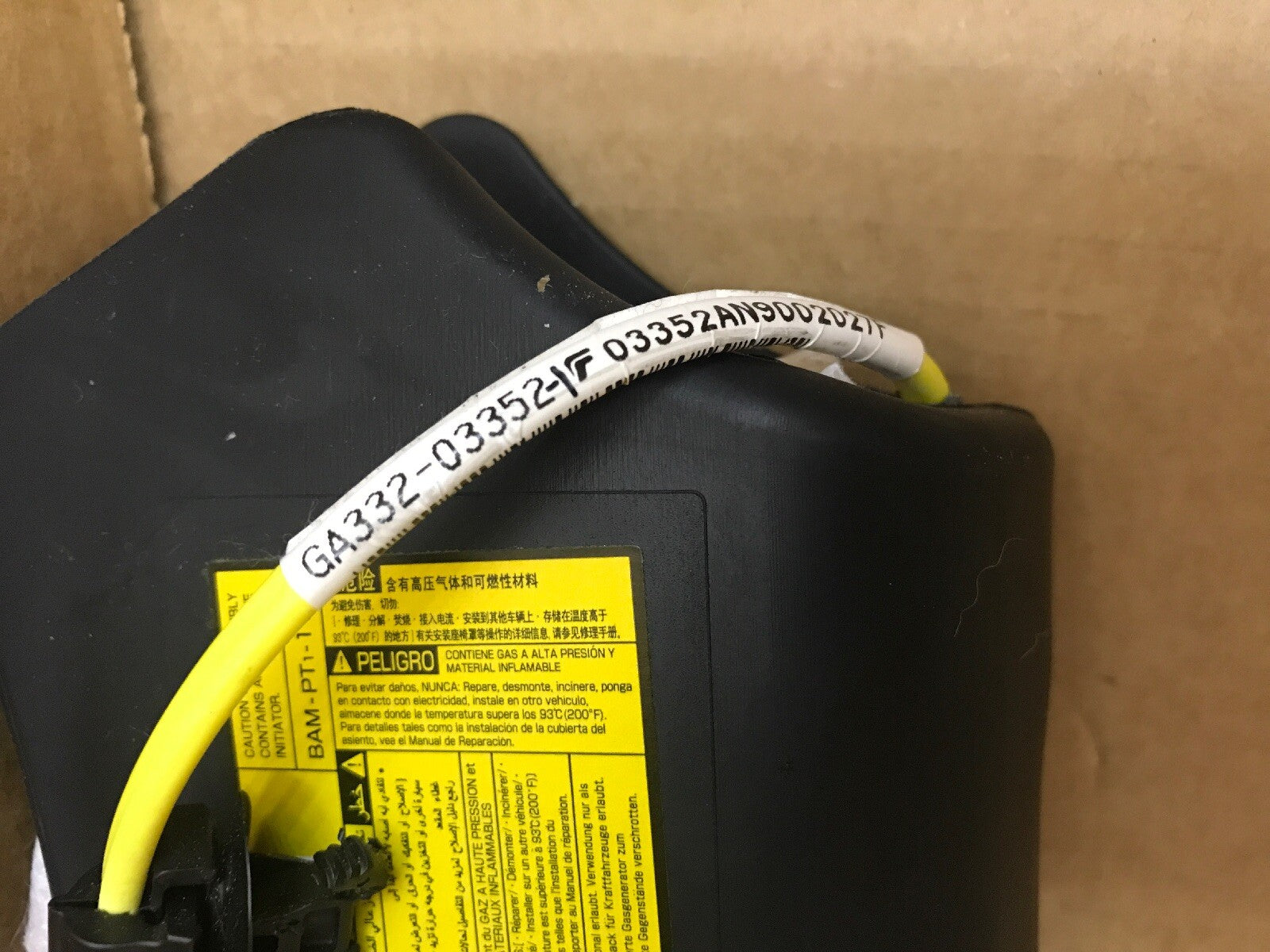 2011 2015 SCION IQ FRONT RIGHT SIDE PASSENGER SEAT AIRBAG AIR BAG 501322111V1G5