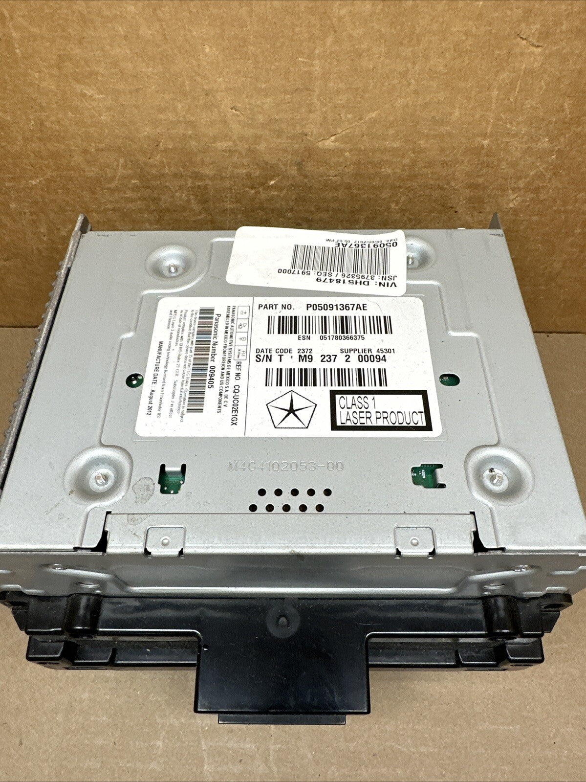 2013 2014 Chrysler 300 Dodge Charger Radio Receiver CD DVD Player P05091367AE4