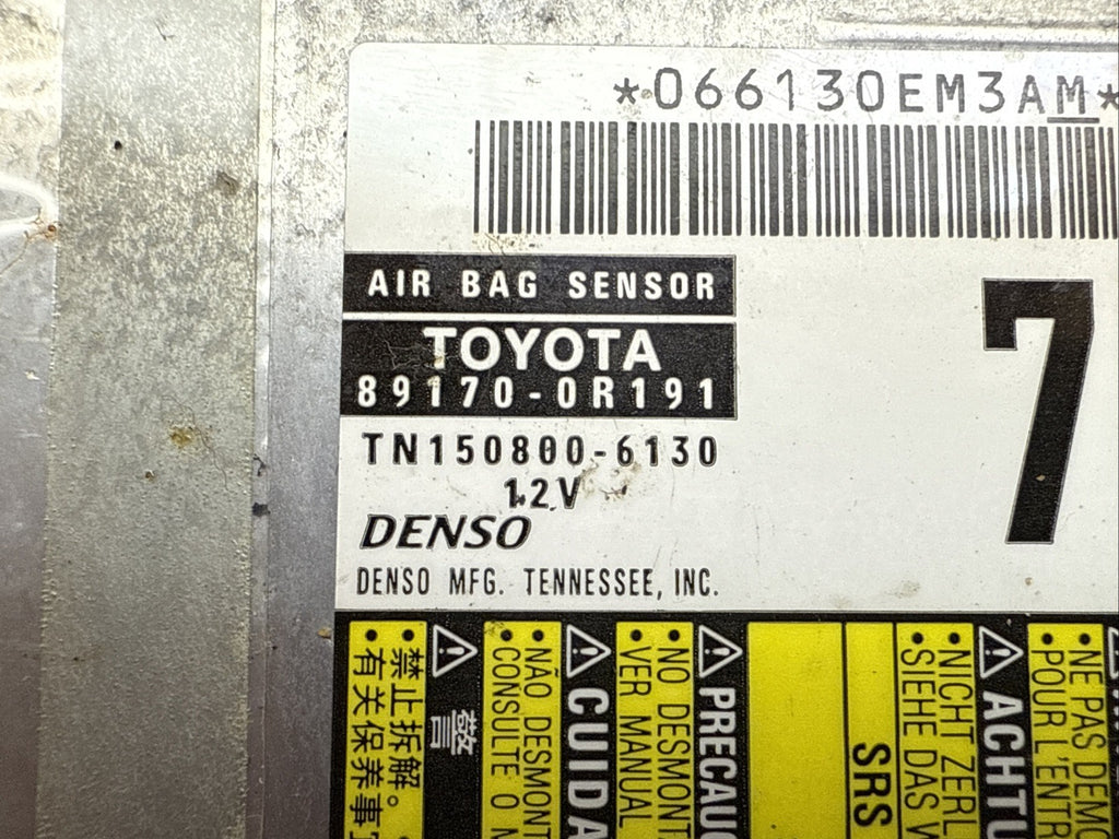 2016 2018 Toyota Rav 4 Rav4 Air Bag Airbag Control Module Computer 89170 0R1912