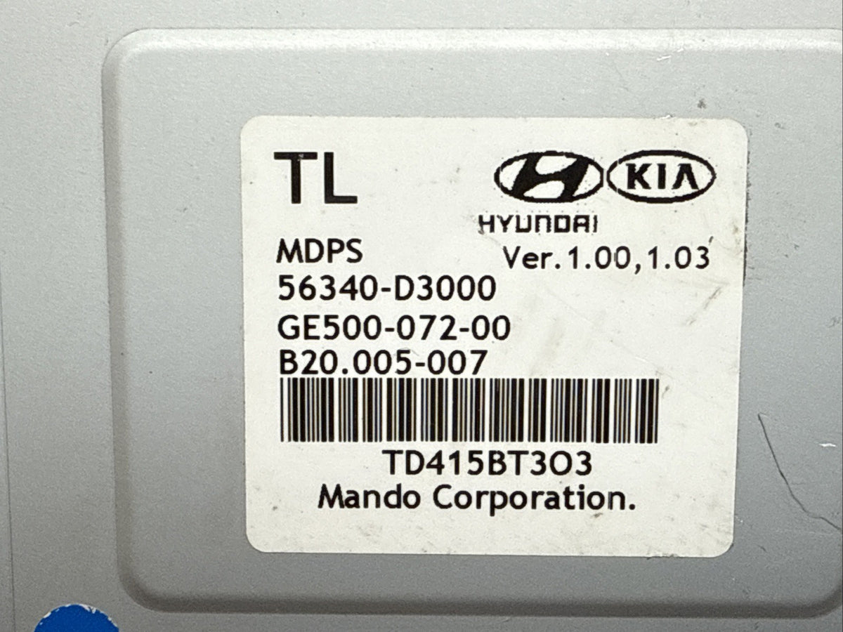 2016 2018 Hyundai Tucson Power Steering Computer Module 56340 D30001
