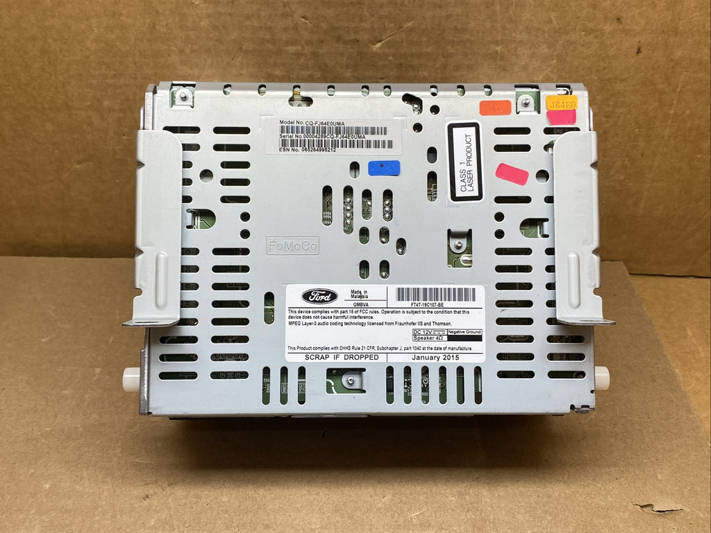 2015 2018 Ford Edge Radio Cd Player Disc Reader FT4T 19C107 BE5