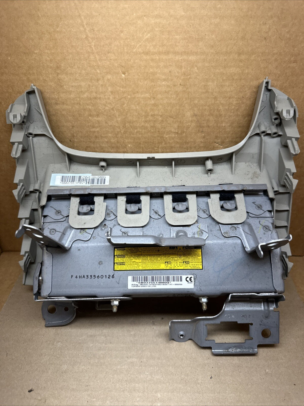 2010 2018 Toyota Prius V Left Side Driver Knee Lower Air Bag Airbag Bisque4