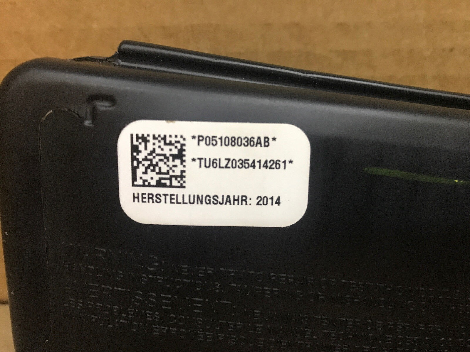 08 14 JEEP COMPASS RIGHT SIDE PASSENGER FRONT SEAT AIRBAG AIR BAG P05108036AB1