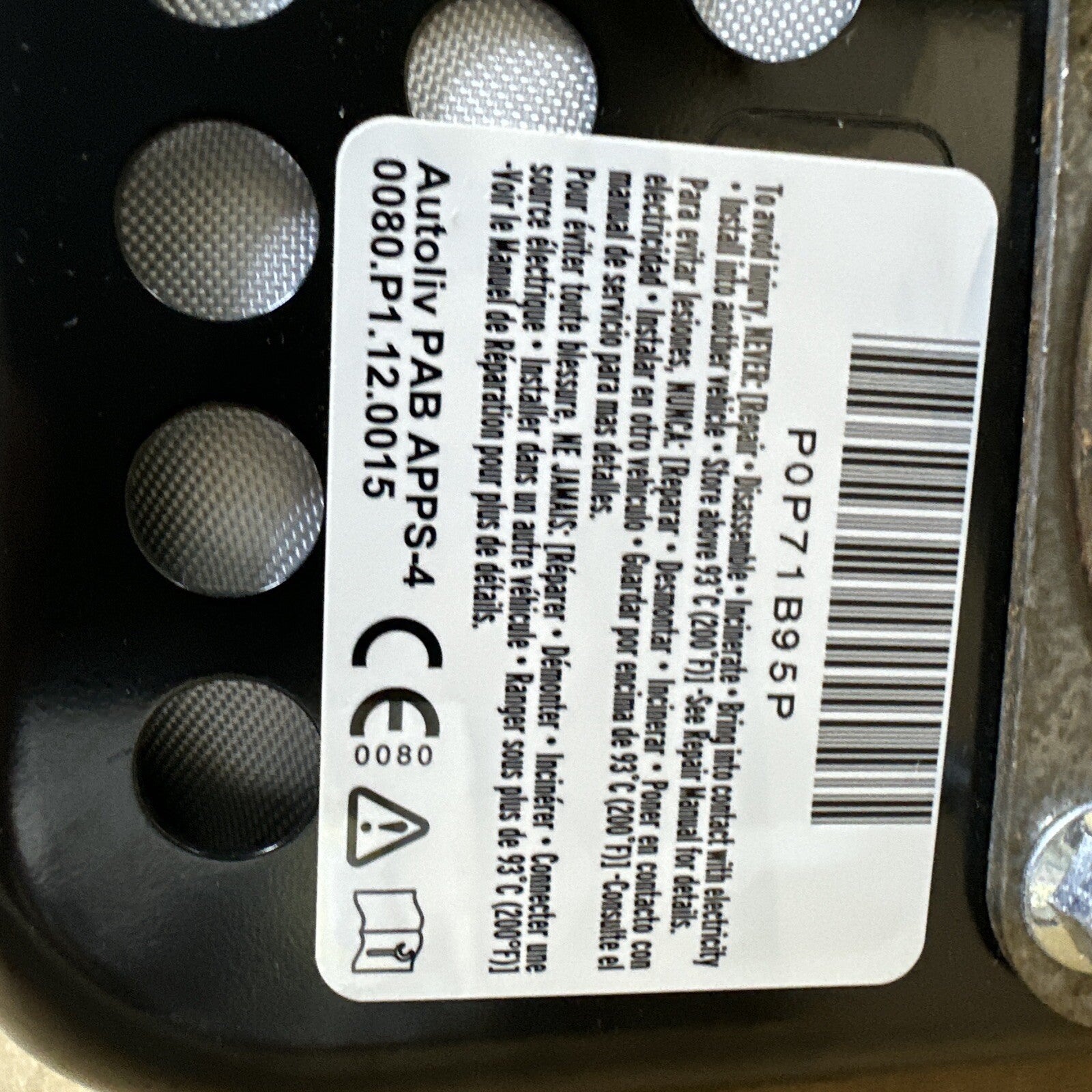 2016 2021 Honda Civic Front Right Passenger Side Dash Air Bag Airbag6