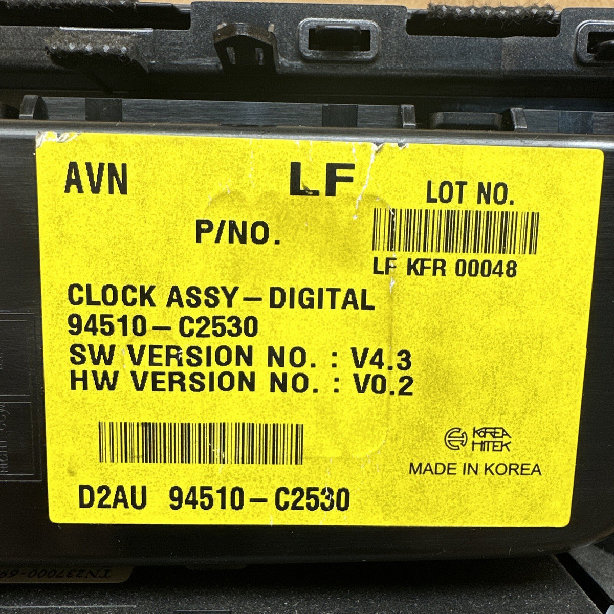 2015 2017 Hyundai Sonata Temperature Climate Control Panel OEM 94510 C25307