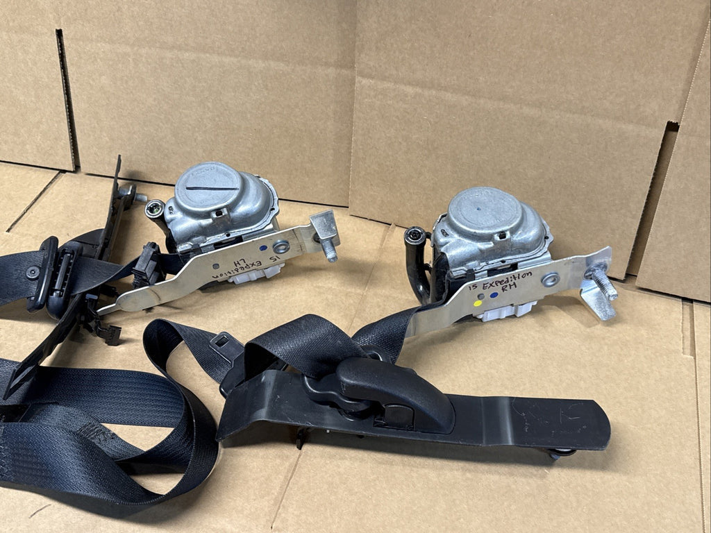 2015 2017 Expedition Front Left Right Side Seat Belt Seatbelt Retractor Set8