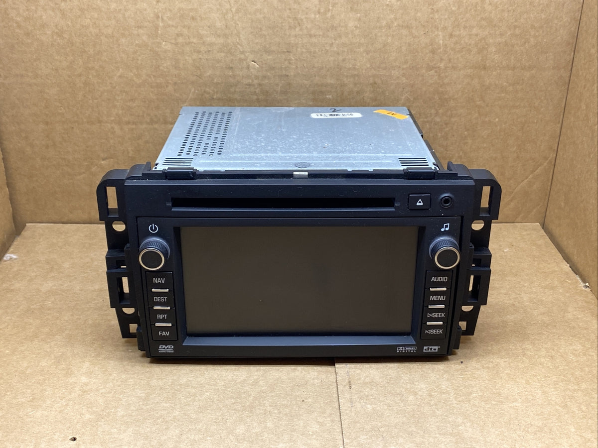 2007 2009 GMC Acadia Radio Receiver Screen DVD Nav DTS W/ VIN 259254960