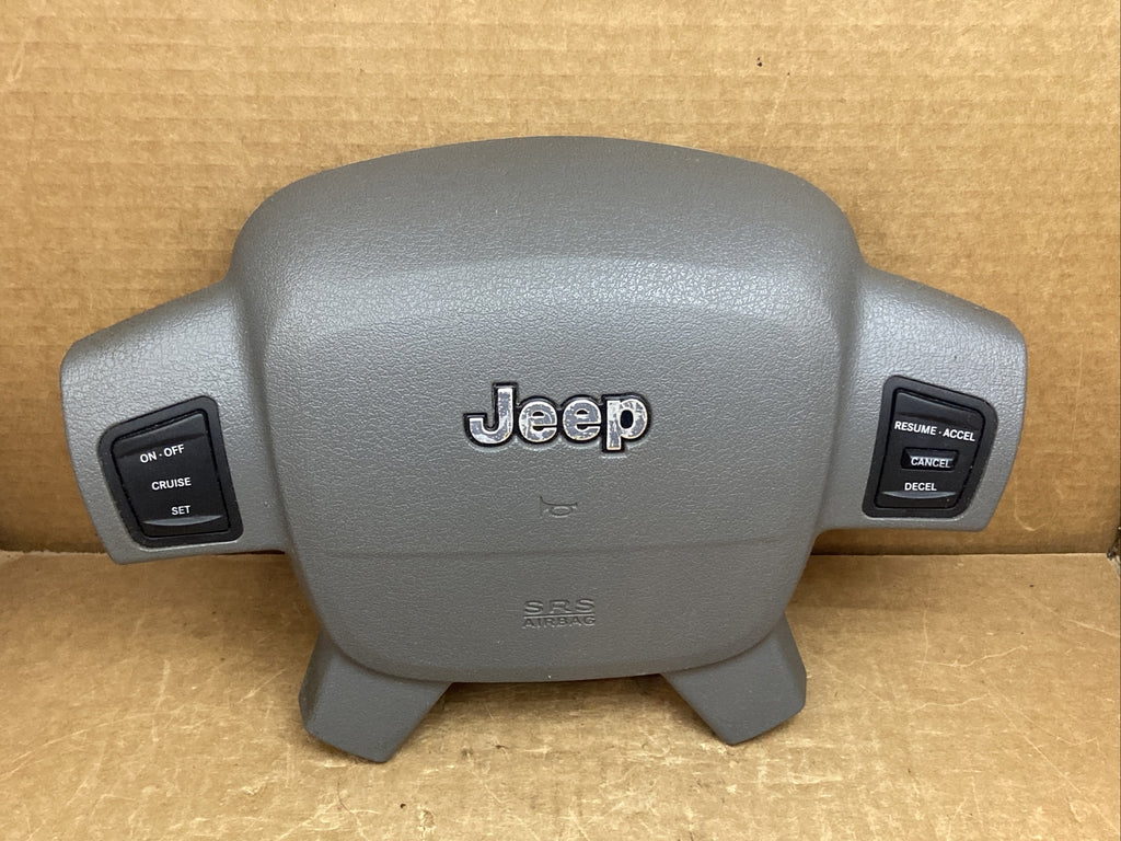 05 07 Grand Cherokee Front Left Driver Side Steering Wheel Air Bag Airbag Gray1