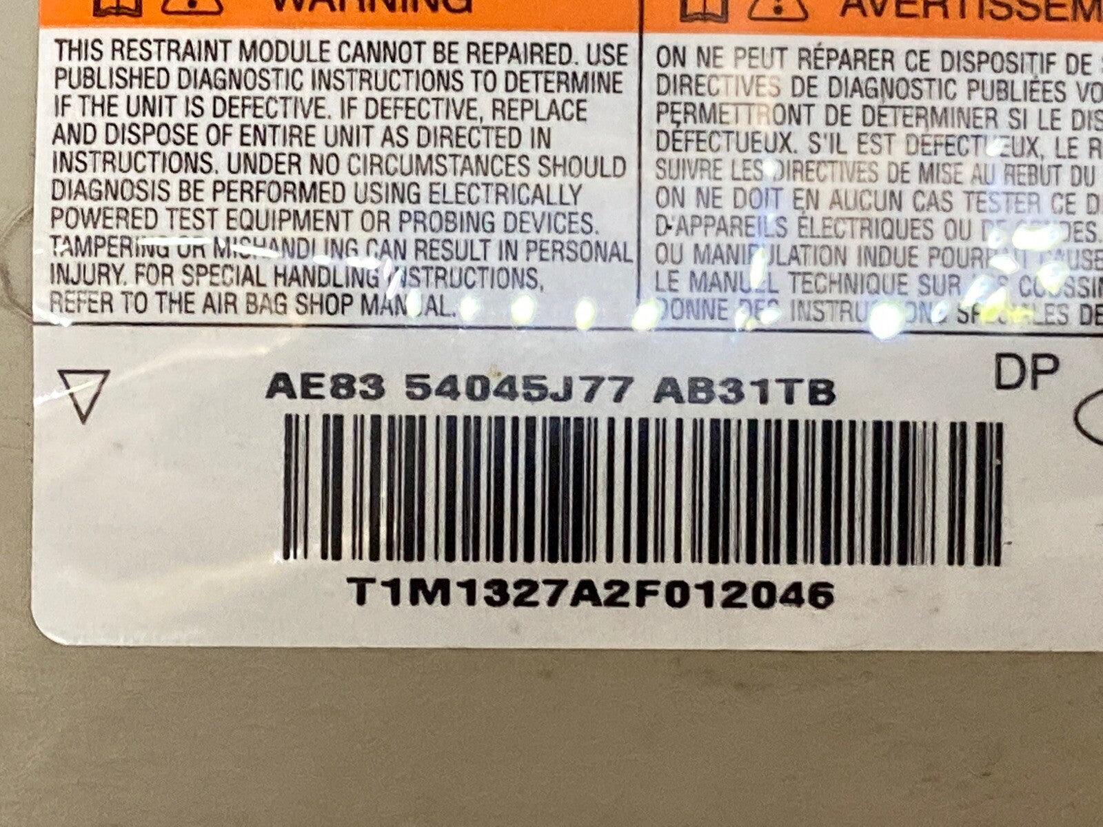 2011 2019 Ford Fiesta Left Side Lower Driver Knee Air Bag Airbag Gray Stone6