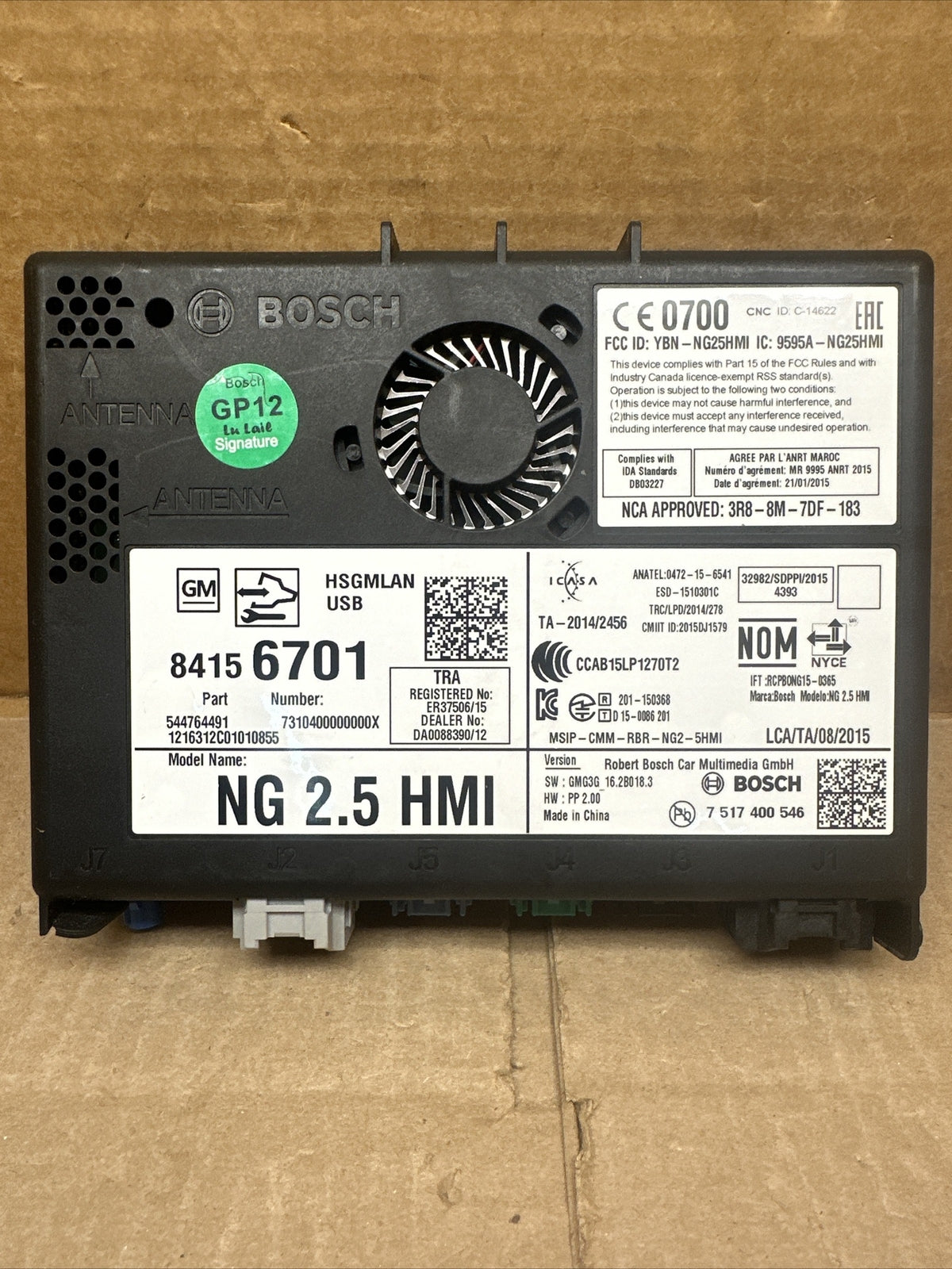 GM HMI Human Machine Interface Control Module 841567010