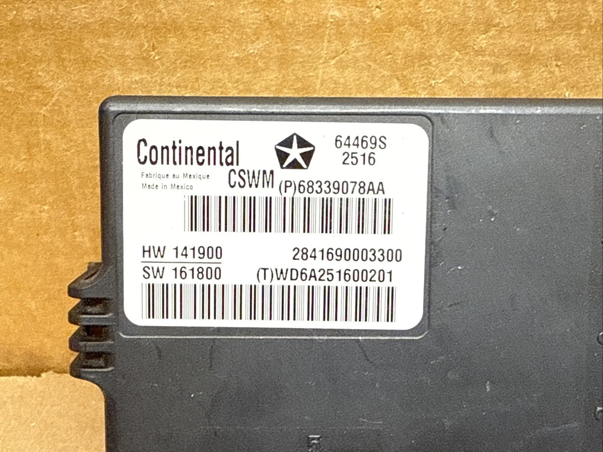 16 20 Durango Grand Cherokee Front Driver Heated Seat Control Module 68339078AA1