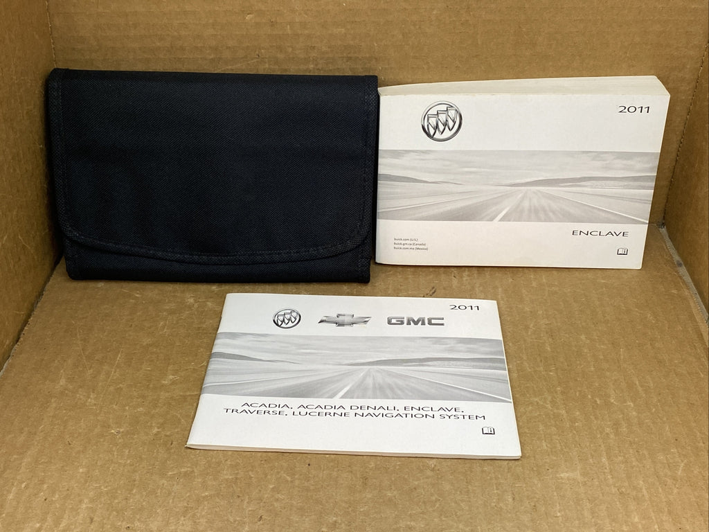 2011 11 Buick Enclave Owner's Owners Owner Manual Book Guide Set Case OEM0