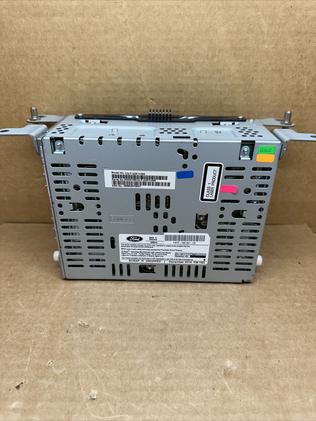 2015 2016 Ford Fusion Radio Receiver Disc Reader FS7T 19C107 CB4
