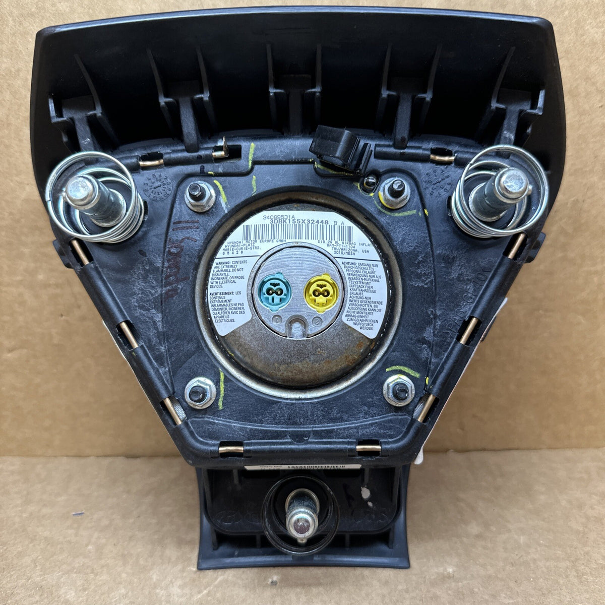  2011 2014 Hyundai Sonata Left Driver Side Steering Wheel Airbag Air Bag Black7