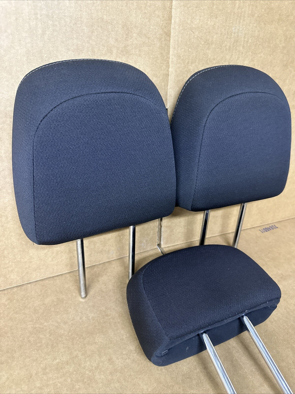 2011 2014 Ford F 150 F150 Back Rear Head Rest Headrest Black Cloth Set of 37