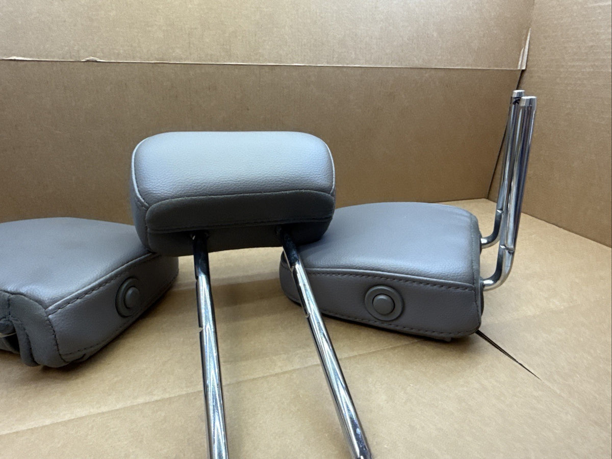 2015 2020 Ford F 150 F150 Back Rear Head Rest Headrest Leather Set of 3 Gray8