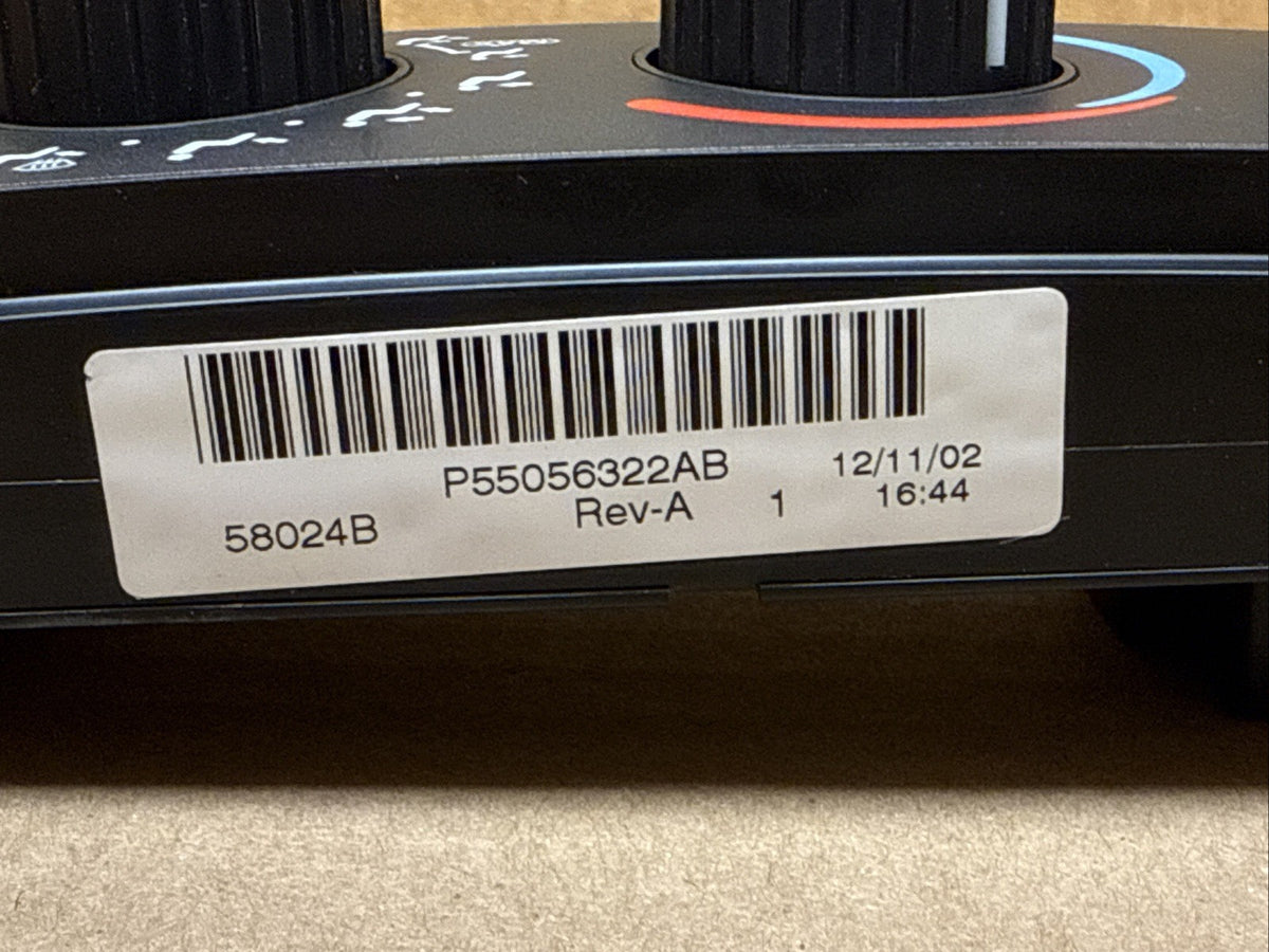 02 05 Dodge Ram Temp Temperature Climate Control Switches Dials P55056322AB7