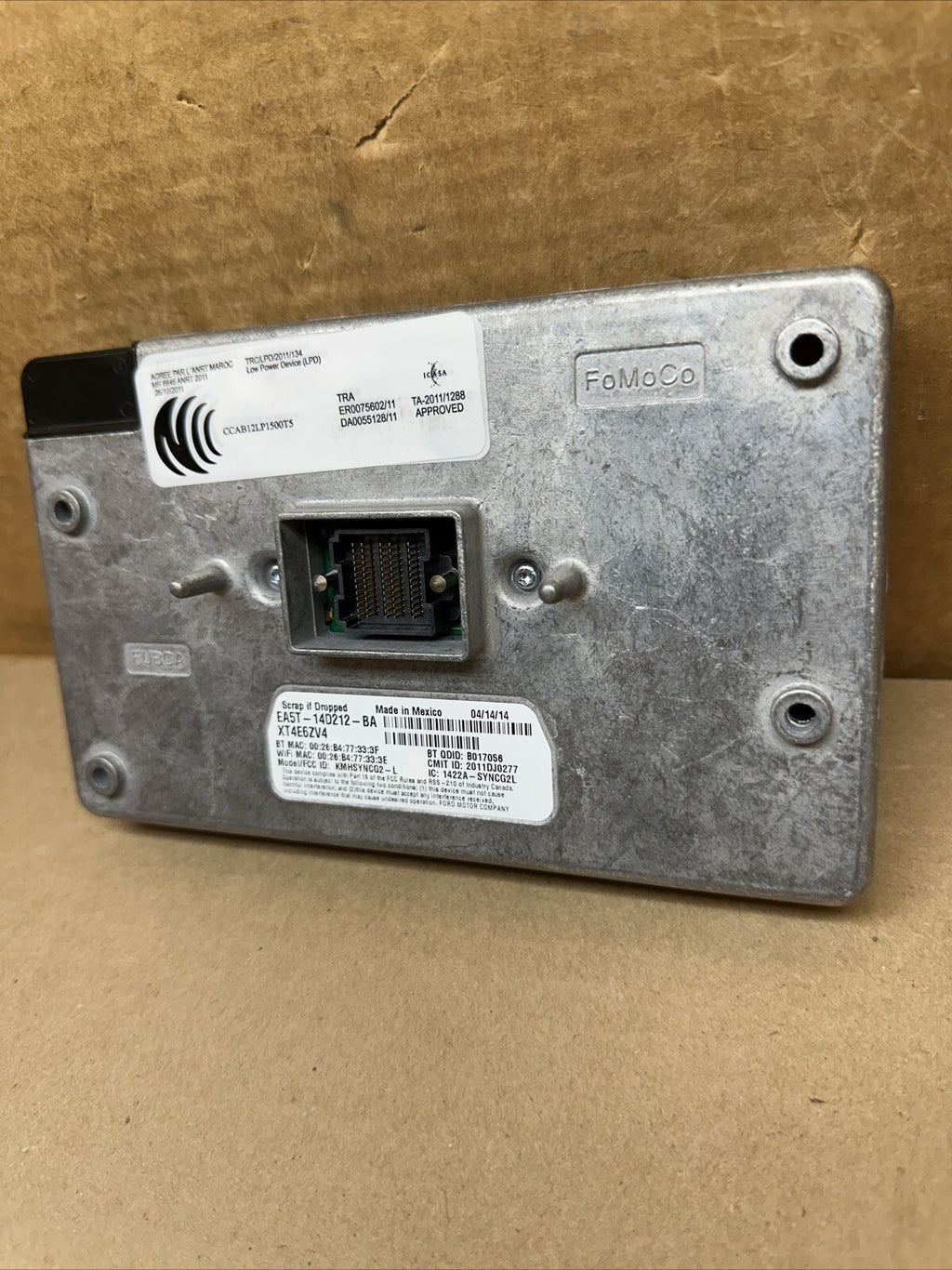 2012 2015 Ford Sync 2 Receiver Module EA5T 14D212 BA DT4T 14F239 AL2