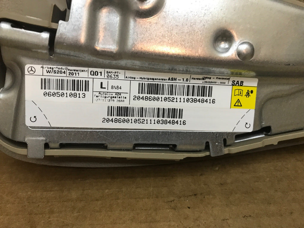 2008 2014 MERCEDES C300 W204 FRONT LEFT DRIVER SEAT UPPER AIRBAG AIR BAG OEM6