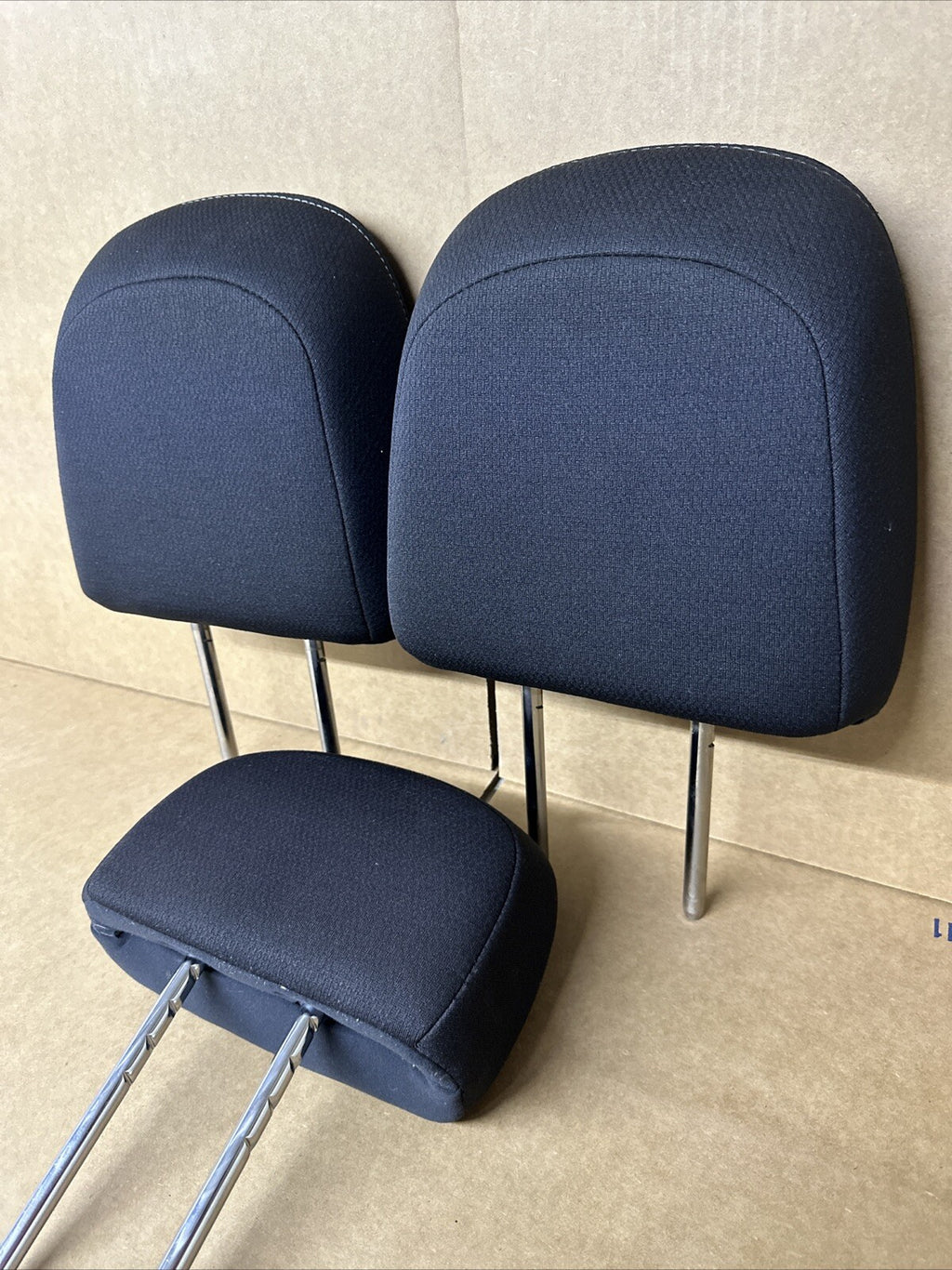 2011 2014 Ford F 150 F150 Back Rear Head Rest Headrest Black Cloth Set of 38