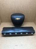 2016 2017 2018 2019 CHEVY SPARK DRIVER WHEEL AND DRIVER KNEE AIRBAG BLACK OEM0